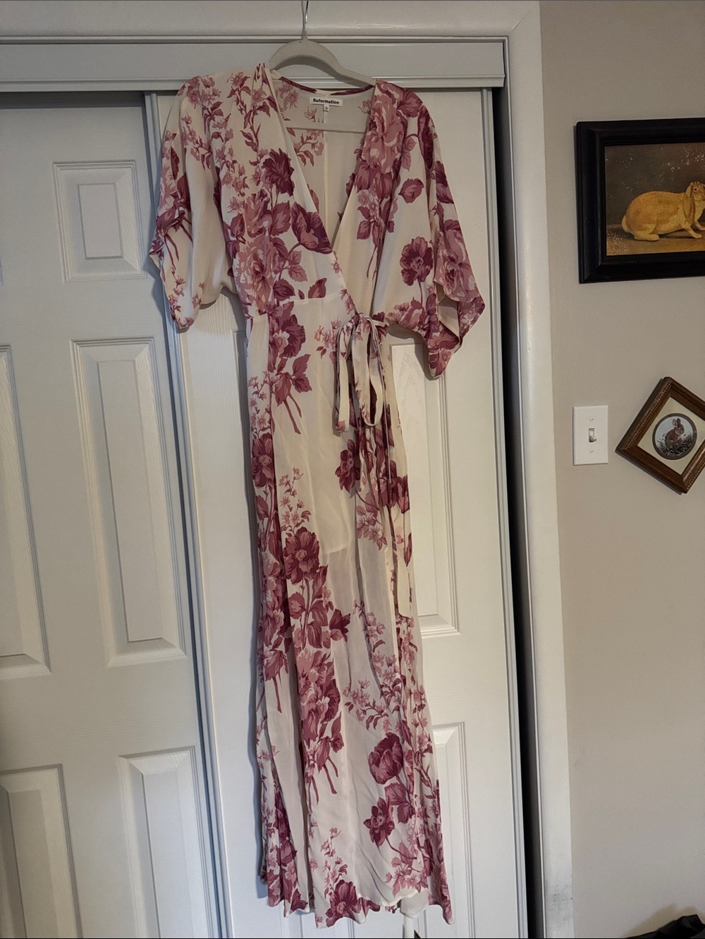 Reformation Winslow wrap dress